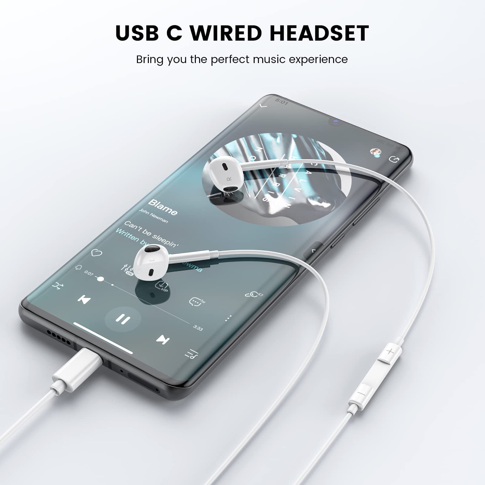 Type C Earphone For iOS & Android