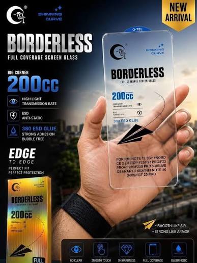 BorderLess Tempered Glass