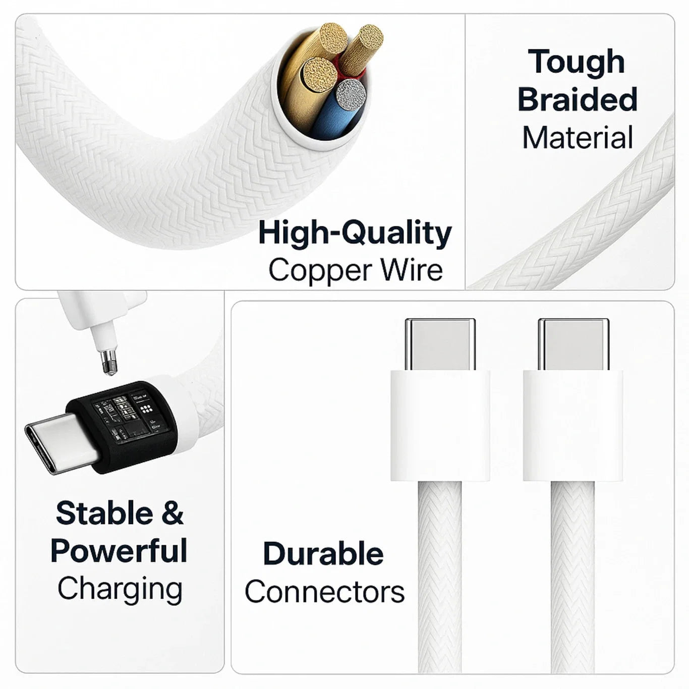 C to C 60W Data Cable For iPhone